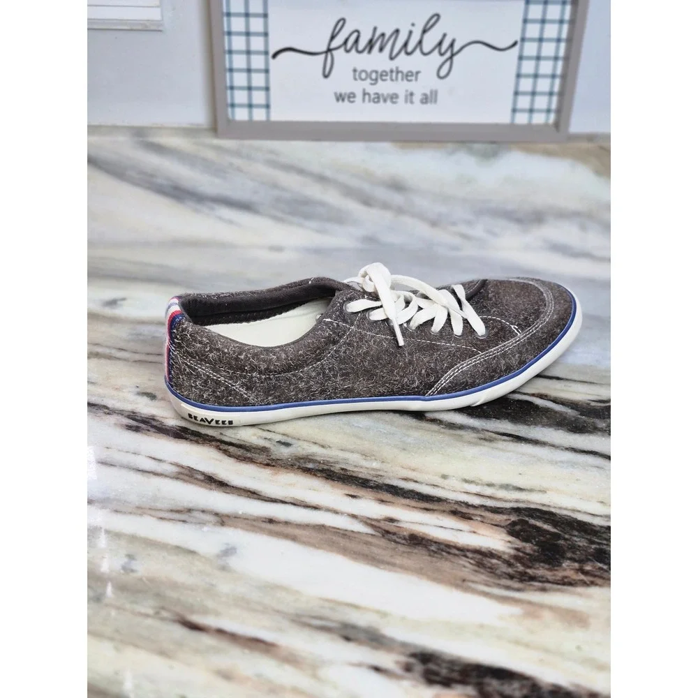 SeaVees‎ Westwood Sneaker Mens 11.5 Brown Hairy Suede Low Top Lace Up